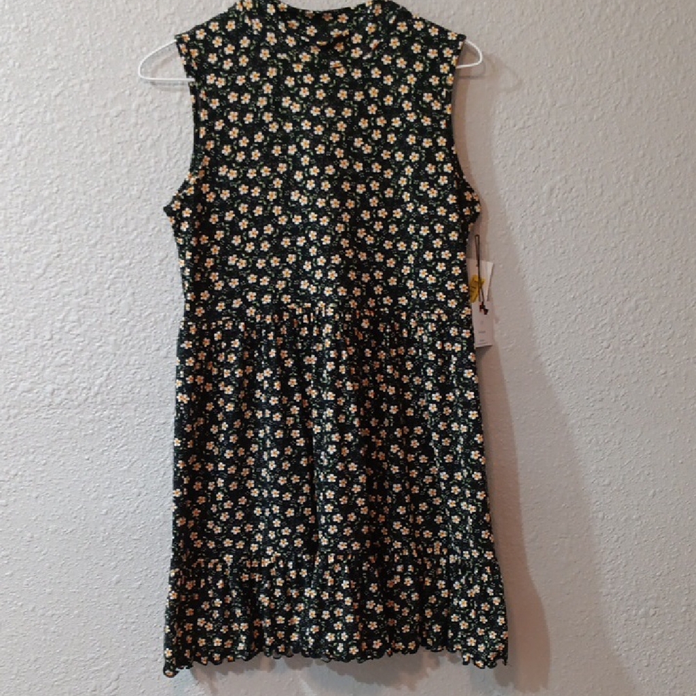 Floral Sleeveless Dress Woman Casual Dress Ladies Size M,  Ladies Summer Dress